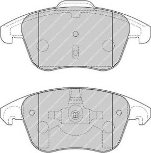 Комплект тормозных колодок, дисковый тормоз FERODO FDB1972