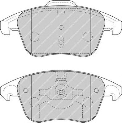 Комплект тормозных колодок, дисковый тормоз FERODO