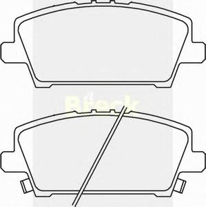 Комплект тормозных колодок, дисковый тормоз BRECK 24087 00 701 10