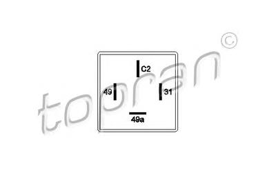 Реле аварийной световой сигнализация TOPRAN 103 629