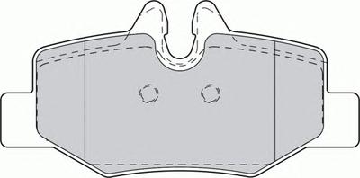 Комплект тормозных колодок, дисковый тормоз FERODO FVR1494