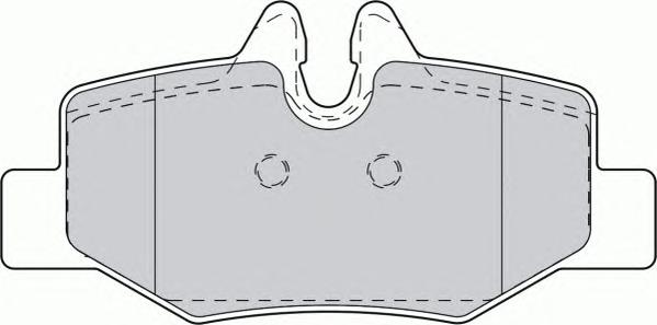Комплект тормозных колодок, дисковый тормоз FERODO
