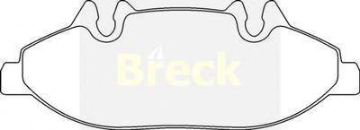 Комплект тормозных колодок, дисковый тормоз BRECK 24007 00 703 00