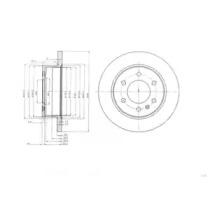 Тормозной диск DELPHI BG4033