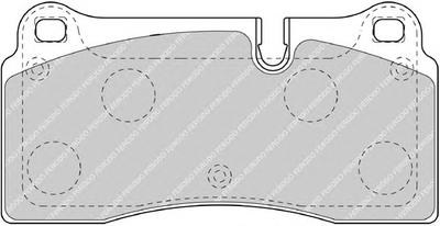 Комплект тормозных колодок, дисковый тормоз FERODO FDB4195