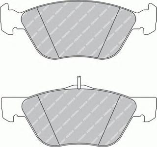 Комплект тормозных колодок, дисковый тормоз FERODO FDB1299