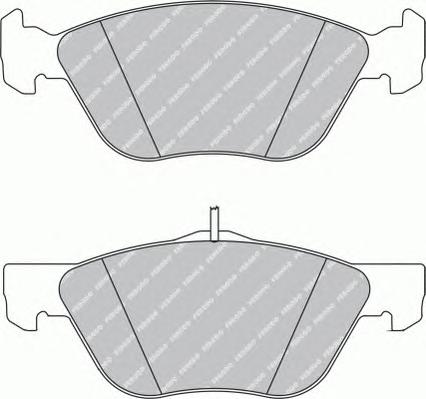 Комплект тормозных колодок, дисковый тормоз FERODO