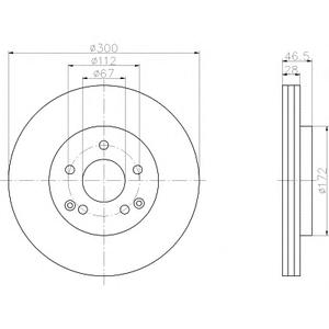 Тормозной диск TEXTAR 98200 1060 0 1