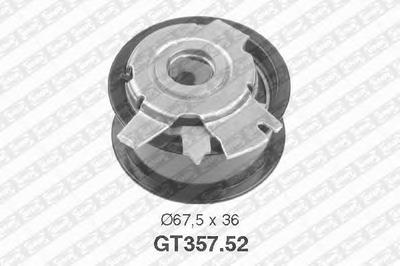 Натяжной ролик, ремень ГРМ SNR GT357.52