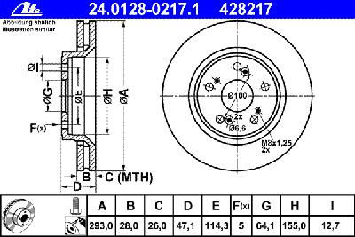 Тормозной диск ATE 24.0128-0217.1