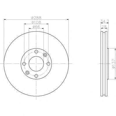 Тормозной диск TEXTAR
