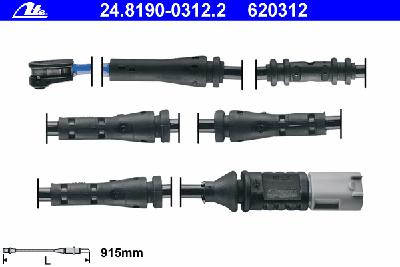 Датчик износа тормозных колодок ATE 24.8190-0312.2