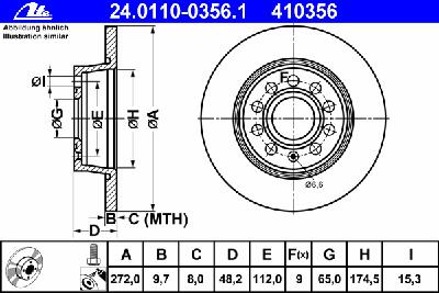 Тормозной диск ATE 24.0110-0356.1
