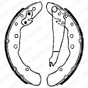 Комплект тормозных колодок DELPHI