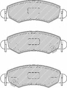 Комплект тормозных колодок, дисковый тормоз FERODO FDB1811