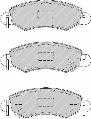 Комплект тормозных колодок, дисковый тормоз FERODO
