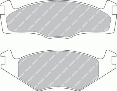 Комплект тормозных колодок, дисковый тормоз FERODO FDB1072