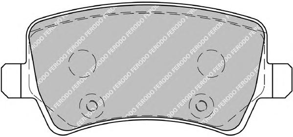 Комплект тормозных колодок, дисковый тормоз FERODO