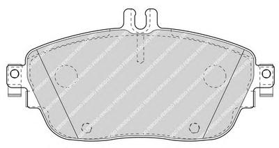 Комплект тормозных колодок, дисковый тормоз FERODO FDB4245
