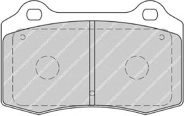 Комплект тормозных колодок, дисковый тормоз FERODO