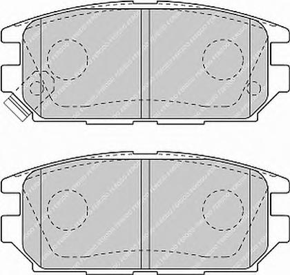 Комплект тормозных колодок, дисковый тормоз FERODO