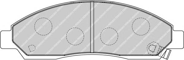 Комплект тормозных колодок, дисковый тормоз FERODO