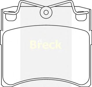 Комплект тормозных колодок, дисковый тормоз BRECK 21635 00 703 00