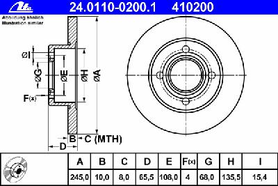 Тормозной диск ATE 24.0110-0200.1