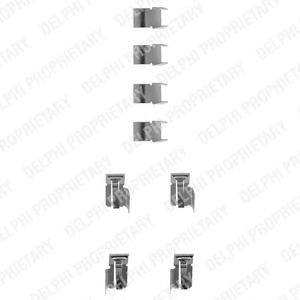 Комплектующие, колодки дискового тормоза DELPHI