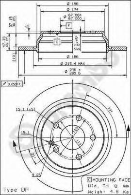 Тормозной диск BREMBO