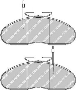 Комплект тормозных колодок, дисковый тормоз FERODO FVR792
