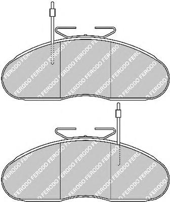 Комплект тормозных колодок, дисковый тормоз FERODO