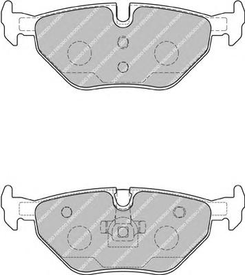 Комплект тормозных колодок, дисковый тормоз FERODO