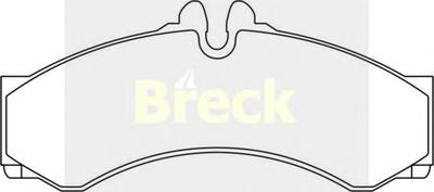 Комплект тормозных колодок, дисковый тормоз BRECK 29153 00 703 00