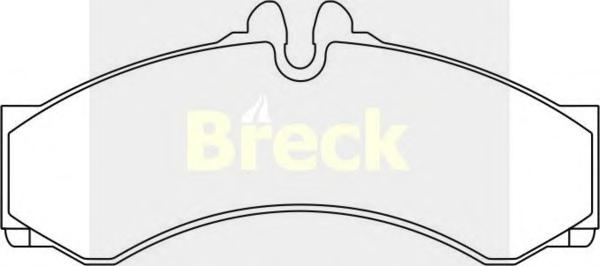 Комплект тормозных колодок, дисковый тормоз BRECK