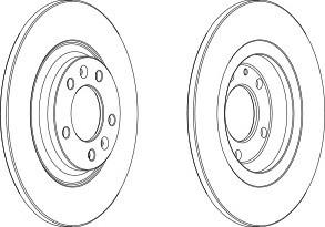 Тормозной диск FERODO DDF1275