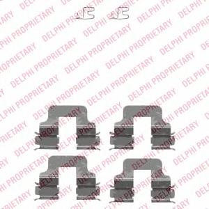 Комплект тормозных колодок, дисковый тормоз DELPHI