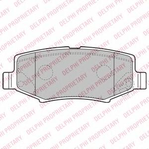 Комплект тормозных колодок, дисковый тормоз DELPHI