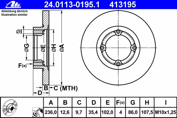 Тормозной диск ATE