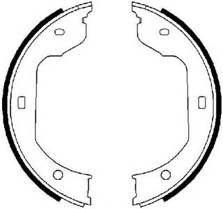 Комплект тормозных колодок, стояночная тормозная система FERODO FSB668