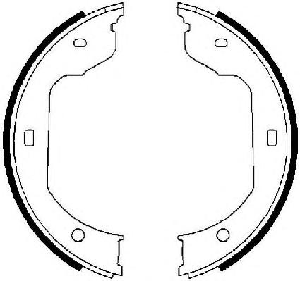 Комплект тормозных колодок, стояночная тормозная система FERODO