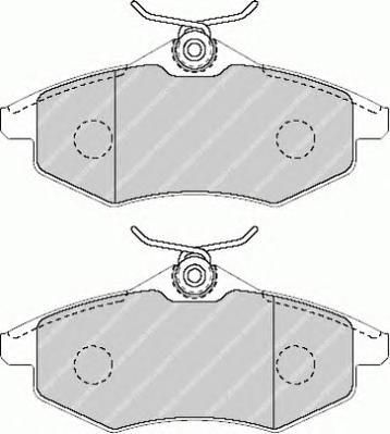 Комплект тормозных колодок, дисковый тормоз FERODO