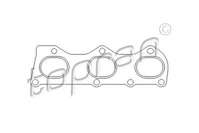Прокладка, выпускной коллектор TOPRAN 112 393