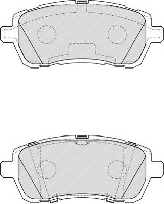 Комплект тормозных колодок, дисковый тормоз FERODO