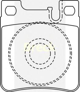 Комплект тормозных колодок, дисковый тормоз BRECK 21305 00 704 20