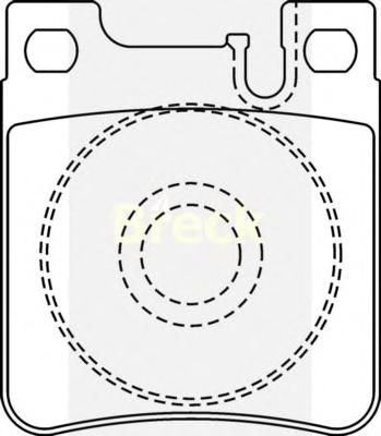 Комплект тормозных колодок, дисковый тормоз BRECK
