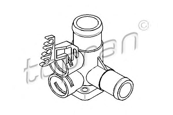 Фланец охлаждающей жидкости TOPRAN