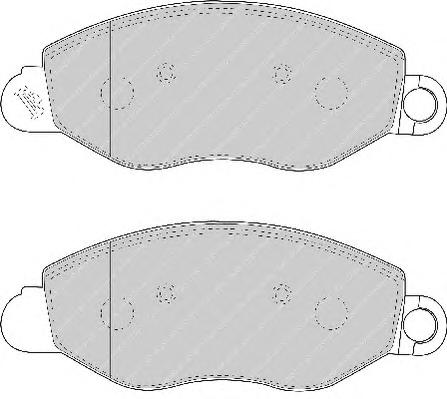 Комплект тормозных колодок, дисковый тормоз FERODO
