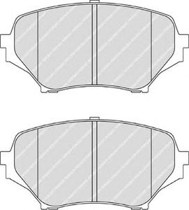 Комплект тормозных колодок, дисковый тормоз FERODO FDB1893