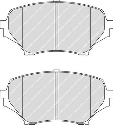 Комплект тормозных колодок, дисковый тормоз FERODO